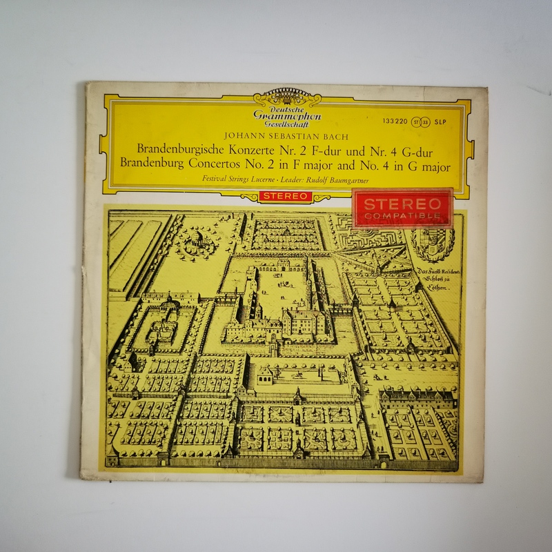 Lp Vinyl: Baumgartner, Bach, Brandenburg Variations 2/4, Redhead Big Flower 10inch