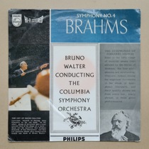 LP vinyl Walter Brahms Fourth Symphony hifi big horn