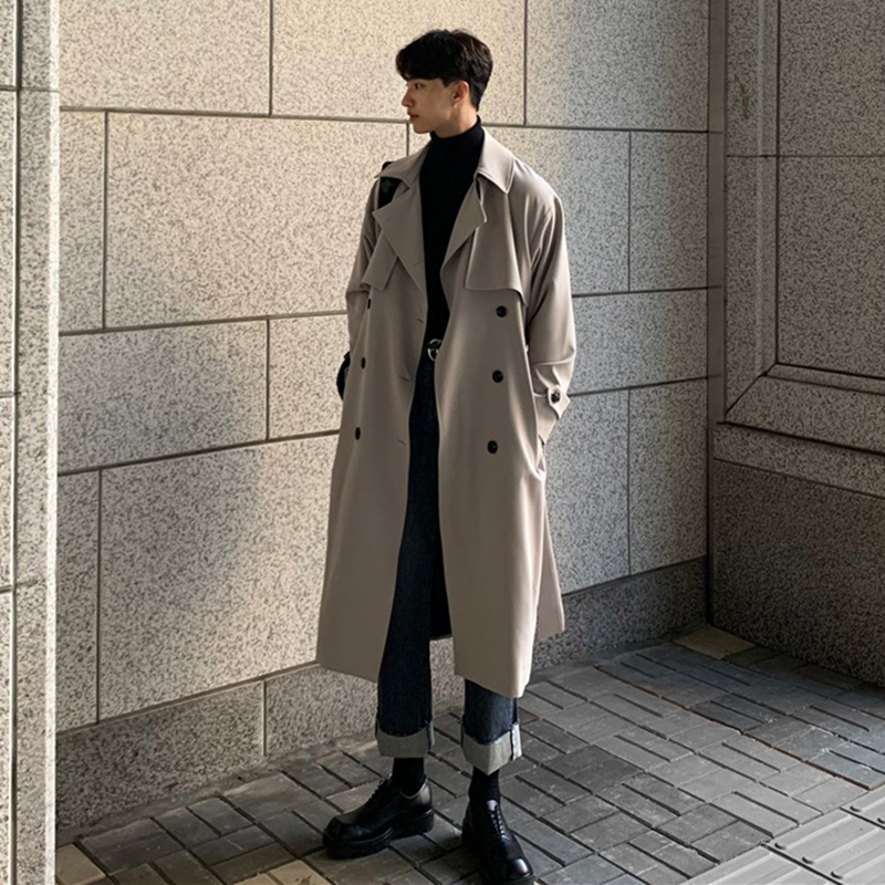 Высококачественная британская ветровка Cthulhu, мужское весенне-осеннее пальто средней длины выше колена в немецком стиле Balmacen