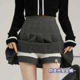 Приталенная осенняя юбка в складку, пиджак классического кроя, мини-юбка, плиссированная юбка, высокая талия, подходит для подростков, А-силуэт