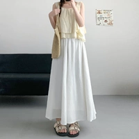 Белая абрикосовая юбка