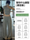 Gray High-Waisted Casual Pants for Women, Summer Thin Straight Loose Wide-Leg Pants, Petite Yoga Gym Sports Pants