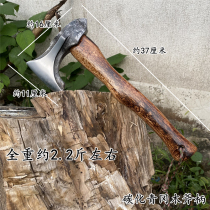 Firewood splitting ax outdoor ax forging aircraft ax bone chopping ax splitting firewood chopping trees chopping bones large ax head mountain ax
