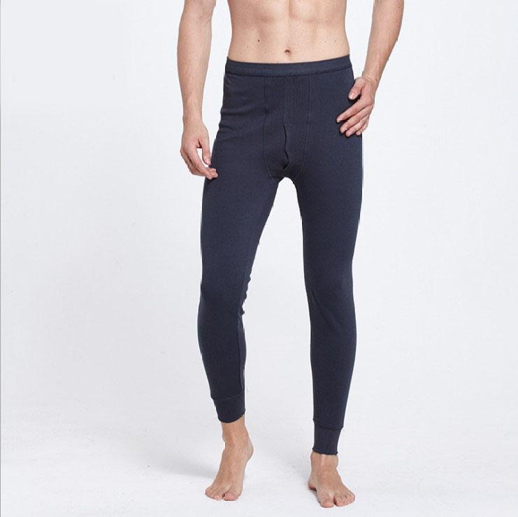 2019 Mens và Womens Thoải mái cao eo Thêm Slim thu quần eo Tight tinh khiết màu quần cotton-line.