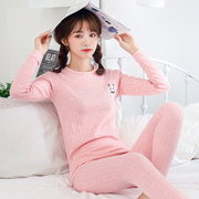 Mùa xuân và mùa thu ấm đồ lót womens mỏng phiên bản Hàn Quốc chặt chẽ bộ đáy tươi đồ ngủ sinh viên cô gái mùa thu quần xà cạp.