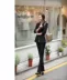 Mùa thu và mùa đông Quần dài giản dị Quần OL nữ mỏng là quần yếm chuyên nghiệp chân thủy triều quần đen phù hợp với quần quần tây nữ đẹp Khởi động cắt