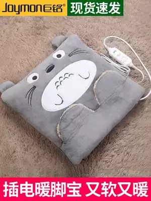 Foot warm treasure plug-in Office Women's bed for sleeping in winter bedroom electric heating shoes electric warm foot pad