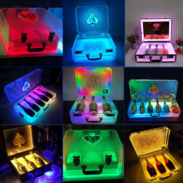 Bar Private Custom Wine Glass With Box VIP Exclusive Exclusive Cup With High-end Gift Wine Box Luminous VIP Wine-Taobao