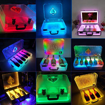 Bar private custom wine glass box VIP exclusive exclusive cup high-end gift wine box luminous VIP wine set