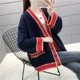 Mùa xuân mới 2020 Phiên bản Hàn Quốc của phụ nữ lỏng lẻo áo len đan len gió lười học sinh mặc áo len - Vòng cổ áo len