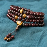 Оригинальный браслет из старинного материала из розового дерева, натуральные четки из круглых бусин подходит для мужчин и женщин для влюбленных, 108 бусин