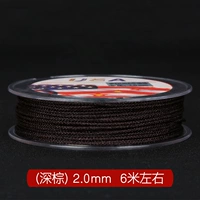 Нить хлопчатобумажная коричневая 2,0мм темно-коричневая.