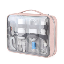 Mais Shark Mouse Power Supply Packs Mobile Phone Data Line Charging Treasure Cashier Bag Finishing Box Transparent Protection Package Hard Disk Digital Accessories Large Capacity Multifunction Portable Containing Bag