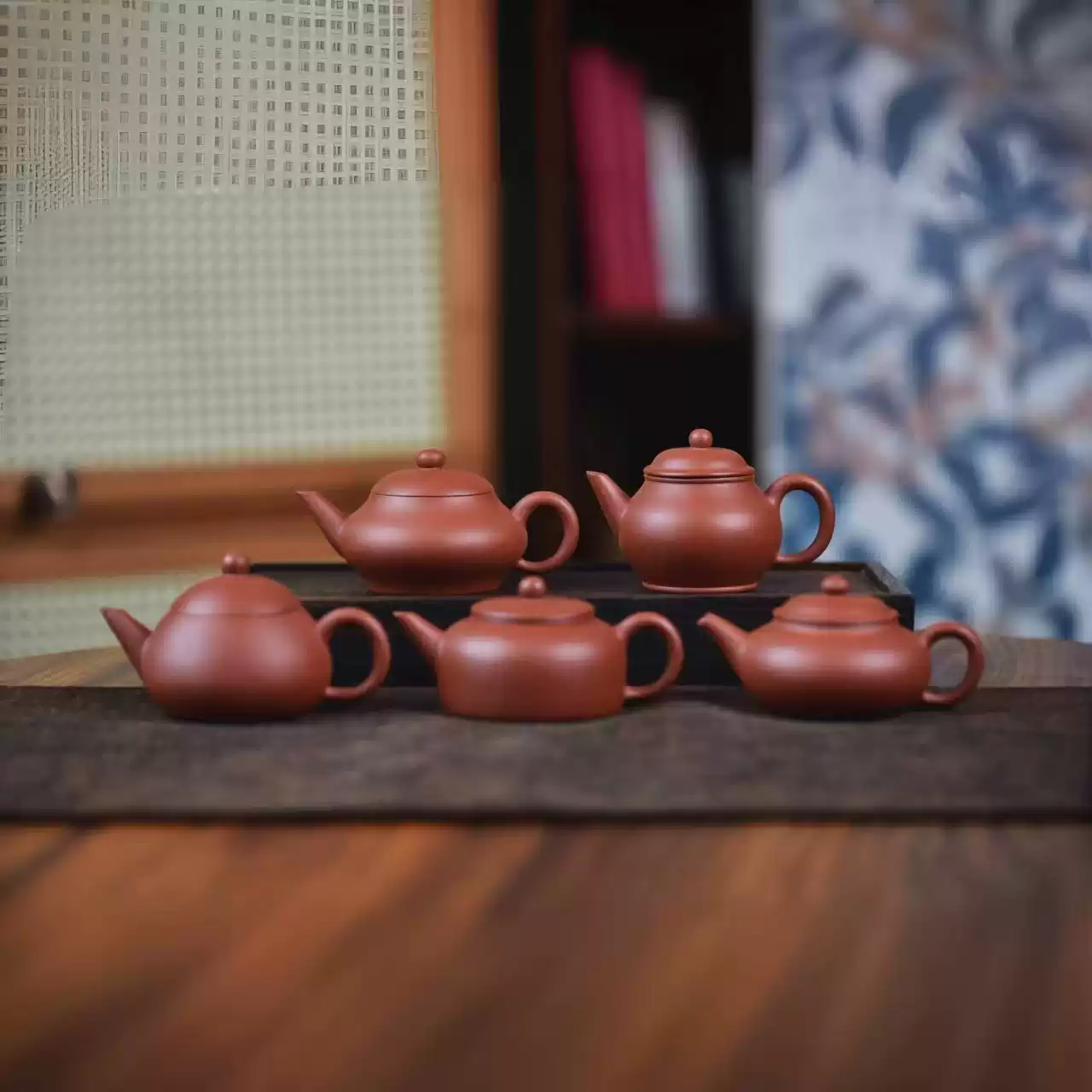 五型水平壶宜兴紫砂壶紫砂茶具国营一厂紫砂壶老壶厂壶红泥小容量-淘宝 