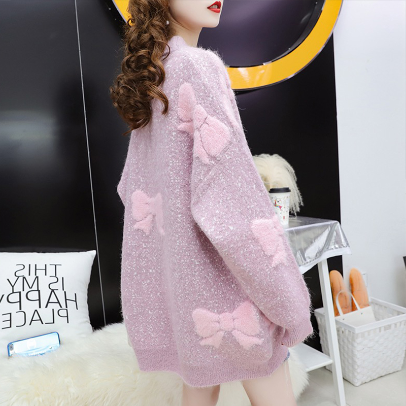 Senteo sweater women's loose Korean version outside wearing autumn and winter clothing 2020 new very fairy's net red blouses 100 lapped with lazy wind