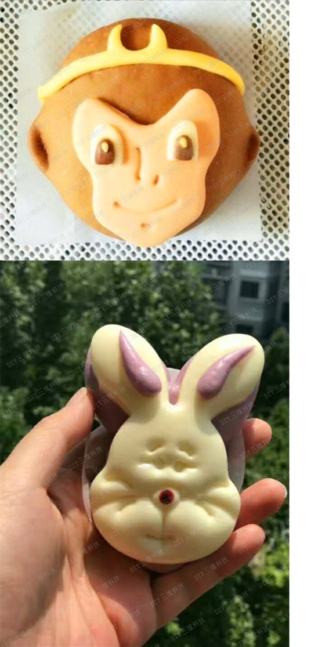 Xiong Da Sun Wukong Pig Bajie Penguin Jingle Cat Donut Bánh quy Khuôn trái cây và rau Taro Bun Thức ăn trẻ em - Tự làm khuôn nướng khuôn làm kem silicon