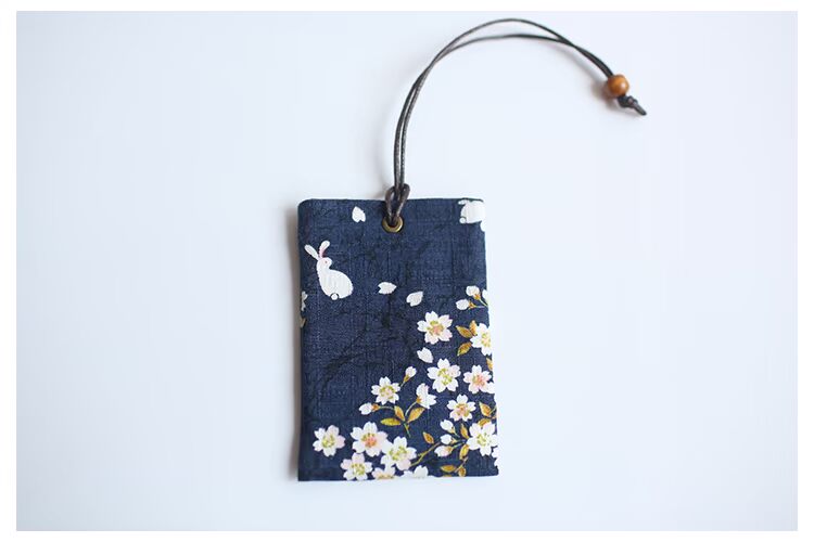 1 mảnh Handmade gốc và gió anh đào thỏ giao thông thẻ xe buýt đặt thẻ truy cập thẻ gạo thẻ ngân hàng bộ dây đeo thẻ