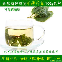 Fresh mint tea refreshing 100g bag honeysuckle dry mint leaf tea bulk natural mint leaf powder
