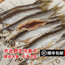 Creek flavor wild small river fish dried salted fish 500g fresh water white strips dry goods white carp dishes northeast specialty