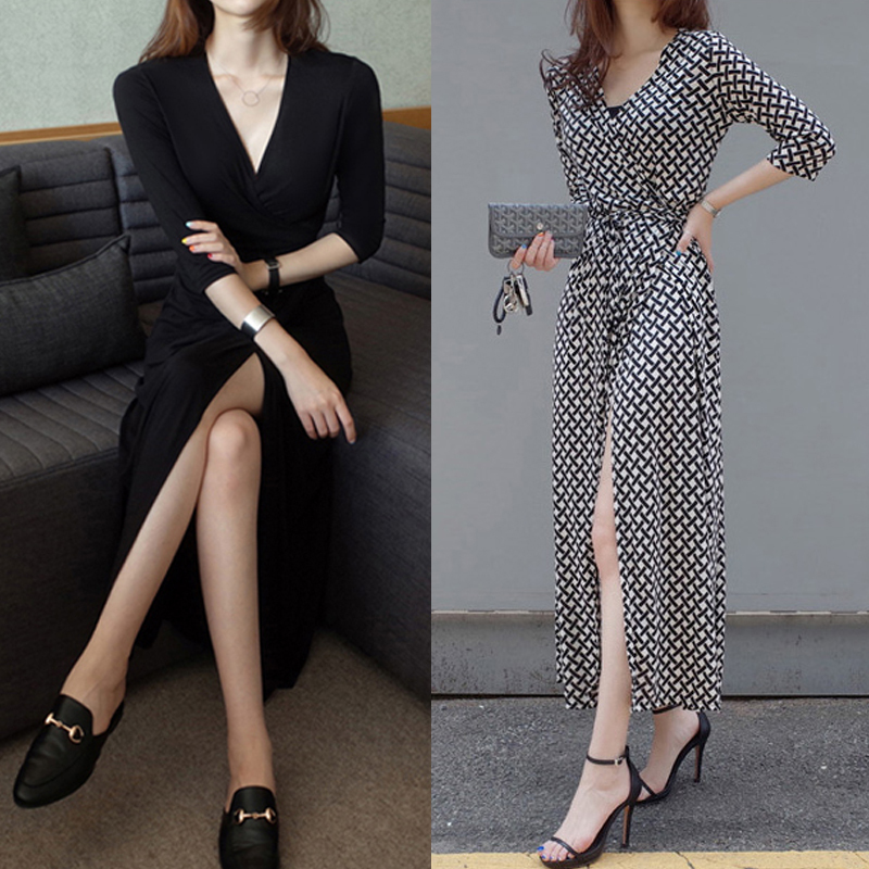 2026 New Little Black Dress, One-Piece Stretch Wrap Dress, Hepburn Style V-Neck Black Dress with a High-End Feel 2026 New Little Black Dress, One-Piece Stretch Wrap Dress, Hepburn Style V-Neck Black Dress with a High-End Feel