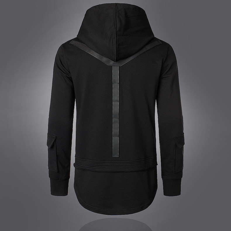 Heren hoodie oversized kapstrui in dark style voor heren_voghion.com