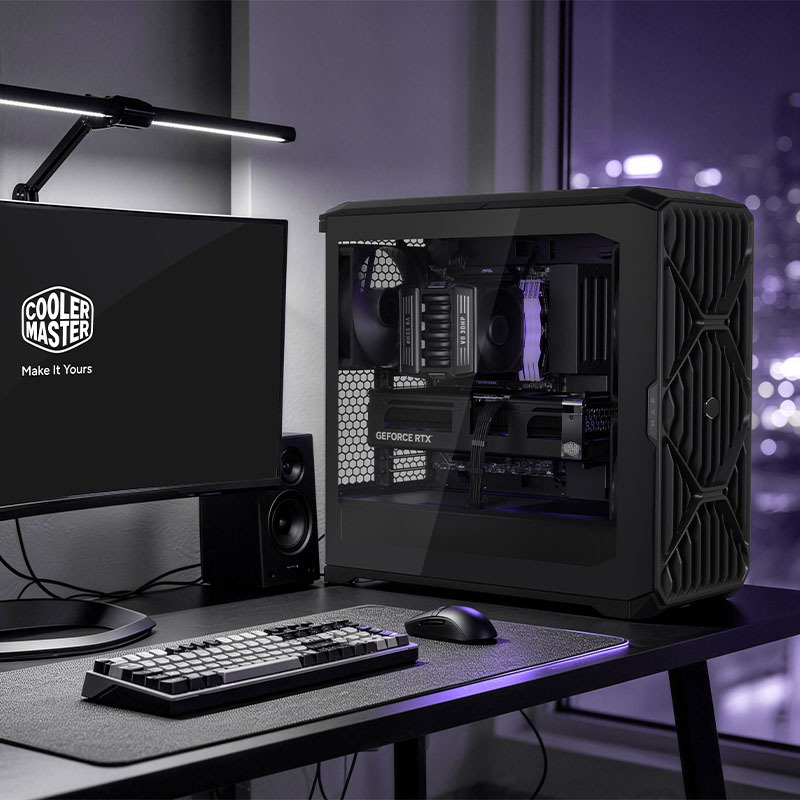 Cooler Master Haf Ii 500 Glass Side-Transparent Large Air Duct Gaming Computer Case Mf400/Mf360 Case