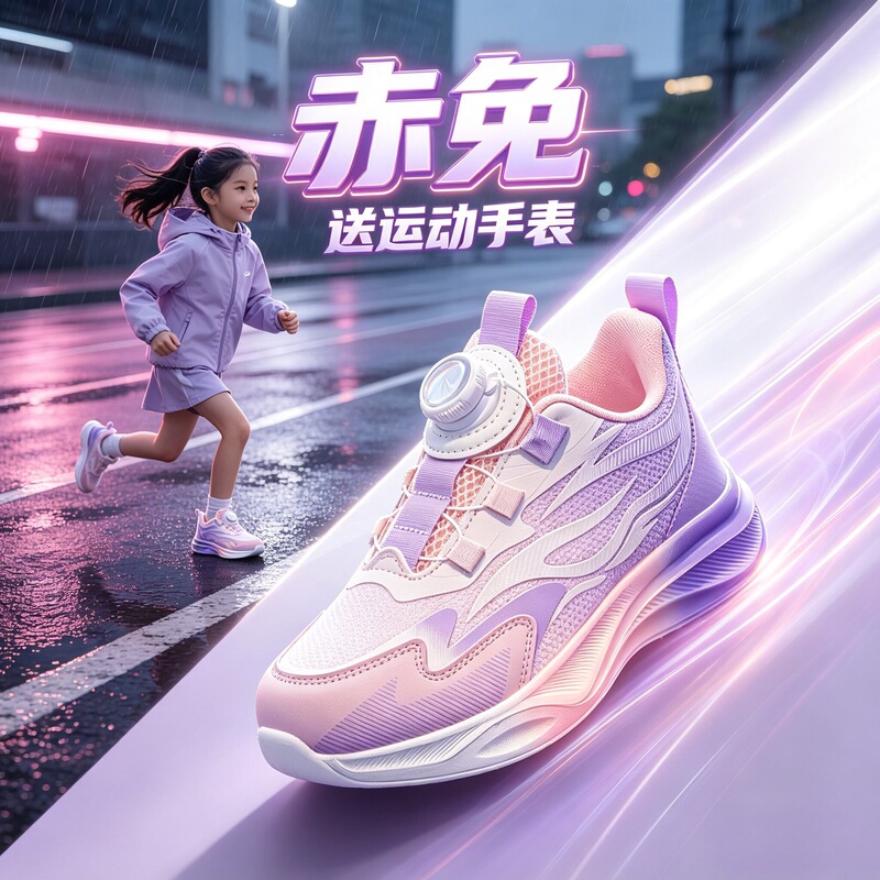 Chitu Girls' Shoes 2026 Spring Girls' Pink Flats Girls' Sneakers Lightweight Children's Shoes Kids' Running Shoes Chitu Girls' Shoes 2026 Spring Girls' Pink Flats Girls' Sneakers Lightweight Children's Shoes Kids' Running Shoes