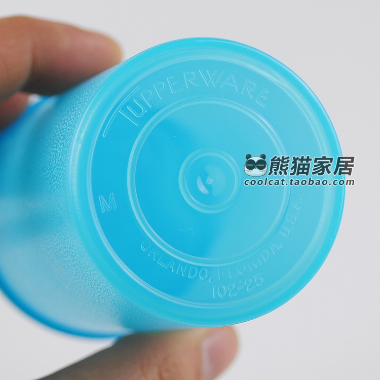 Tupperware mini QQ water cup chống rò rỉ mẫu giáo trẻ em đi kèm với cốc chà nhám dễ dàng mang theo - Tách bình giữ nhiệt 1000ml
