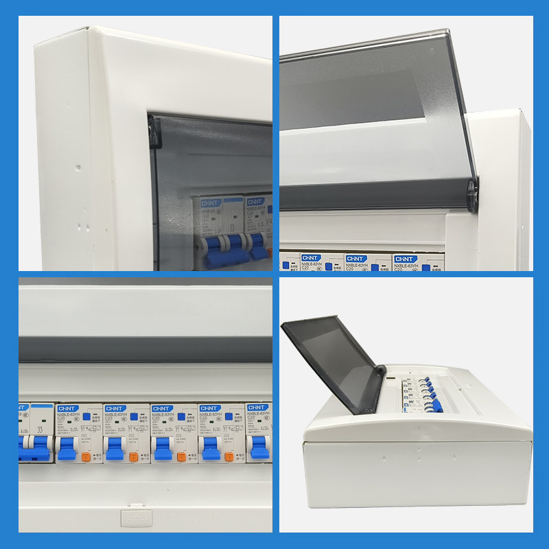 Distribution Box for Home Use, Surface-Mounted or Concealed Installation, Complete Assembly, 220V, with Meter, Leakage Protector, Circuit Breaker, Rural Complete Set with Box