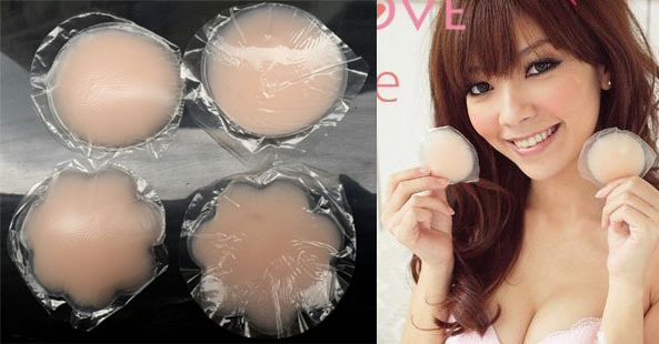 Bơi không thấm nước thoáng khí chống va đập ngực chống núm vú siêu mỏng vô hình silicone núm vú miếng dán ngực màu đen quyến rũ