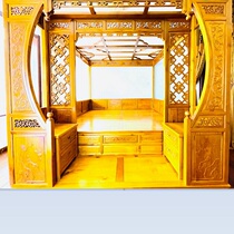 Moon cave bed ancient walking bed Nanmu frame bed pear color rural old bed court antique bed Ming and Qing big bed