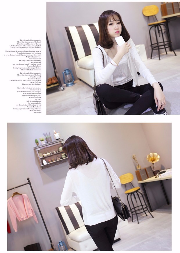 Mùa hè hoang dã áo len nữ cardigan kích thước lớn bên ngoài áo điều hòa không khí siêu mỏng quần áo chống nắng áo choàng ngắn áo len cardigan