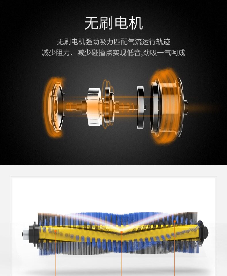罗弗尔 S608 智能扫地机器人 吸扫拖一体 智能回充 图4