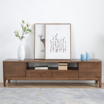 Nordic full solid wood TV cabinet Composition minimalist modern living room accommodating lockers 1 51 8 m original wood colour lockers