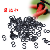 Bicycle S-line buckle line tube collection buckle mountain bike line tube finishing clip S buckle s brake gear line bundle