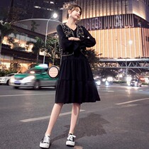 Sandro Queen2021 Fall new Korean version Fashion Two sets Temperament Little Scents Machia Liga Dress