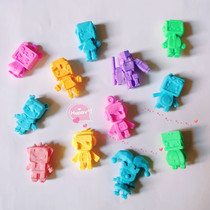 Mini World eraser paparazzi Handmade with fan certificate Pendant person Puppet Toys Pupils Cartoon rubber cute