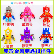 New Mini World Robot Transformers Keychain Optimus Pendant Bumblebee Weiba Tianshu bag ornaments