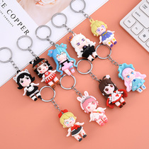 Mini World Blind Box Girl Group Doll Pendant Pendant Hanging Transformers Optimus Prime Keychain Toys