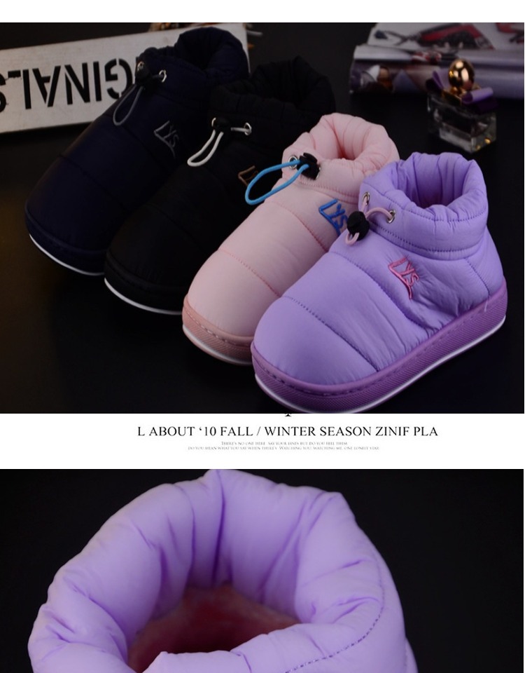 Đôi dép cotton nữ 2018 mới xuống túi vải mềm chống trơn trượt với giày bánh mì trong nhà và ngoài trời mùa thu đông dép gucci nữ đẹp