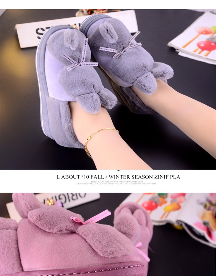 Dép cotton mùa đông mới bao gồm tất cả với nữ trong nhà hoạt hình dày đáy nhà ấm áp giày chống trượt cotton lông tháng giầy dép converse