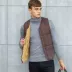 2018 xuống áo vest nam mùa thu đông đồ lót ấm áp cộng với áo nhung dày làm cơ sở áo khoác cotton phiên bản Hàn Quốc áo thun nam cotton Áo vest cotton