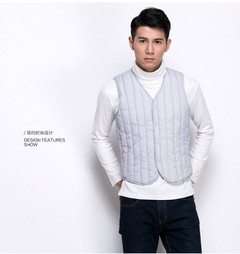 Débardeur homme gilet en coton pour hiver - Ref 1588769 Image 17