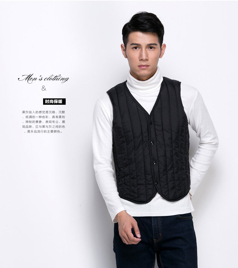 Débardeur homme gilet en coton pour hiver - Ref 1588769 Image 19