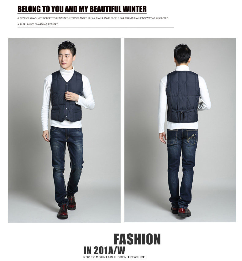 Débardeur homme gilet en nylon pour hiver - Ref 1588655 Image 13