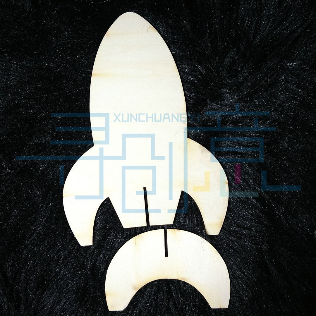 (Rocket 1 White Embryo) Ultra light clay underfloor Painted Creative Fine Art Manual Materials Coup-Taobao