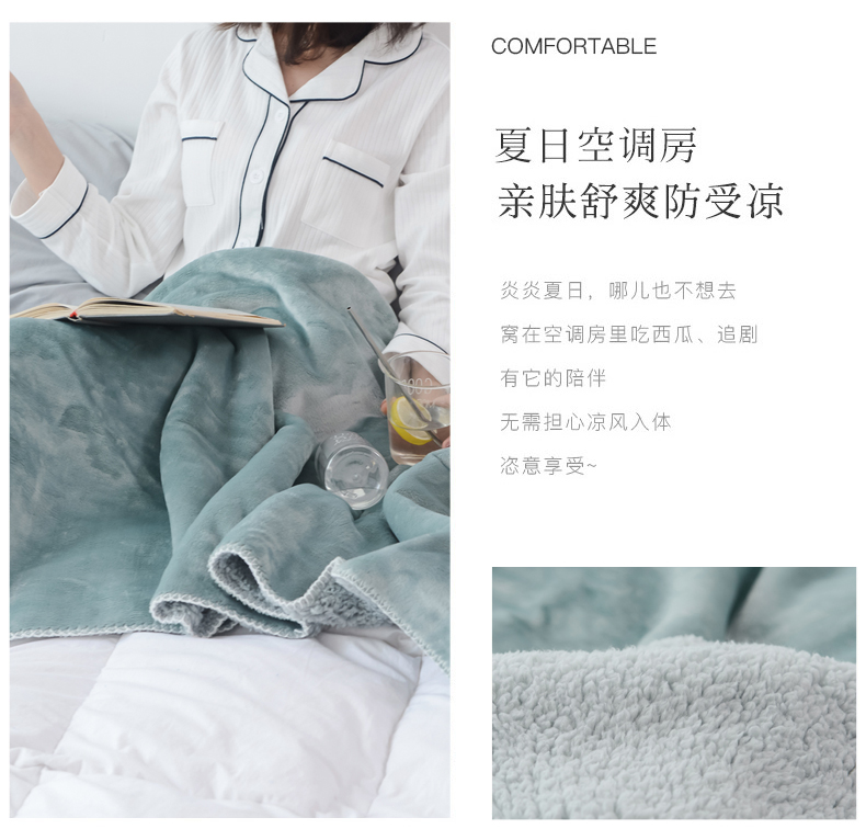 Winter giải trí sang trọng chăn trẻ em đôi chăn dày đa chức năng đầu gối chăn ngủ choàng chiếc áo khoác khăn choàng chăn - Ném / Chăn chăn nỉ văn phòng