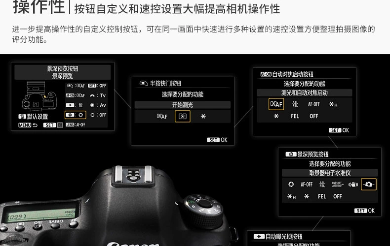 [Flagship cửa hàng] Canon Canon EOS 6D cơ thể bán chuyên nghiệp SLR máy ảnh kỹ thuật số full khung mô hình