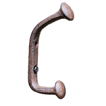 Cast iron iron nail small hook coat hook decorative single hook wall hook home and garden decoration wall hanging