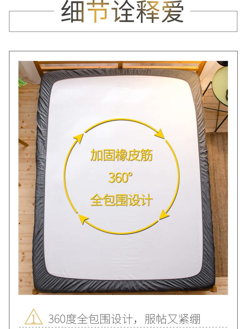 Kích thước tùy chỉnh giặt giường bông dust chăn bông đơn bụi Simmons bọc nệm tùy chỉnh Ga chun Everon